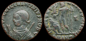 Licinius Jr with mappa, globe and sceptre Licinius Jr with mappa, globe and sceptre